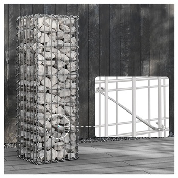 Gabionový koš CAGE stříbrná, 100x30x30 cm 3
