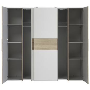 Šatní skříň CALIDO 2 dub sonoma/bílá 2