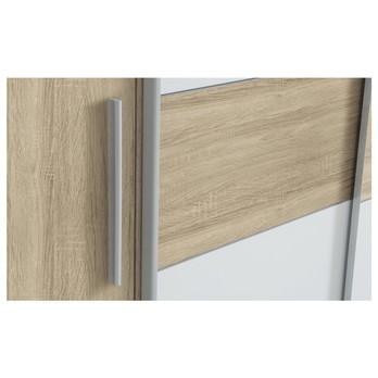 Šatní skříň CALIDO 2 dub sonoma/bílá 5