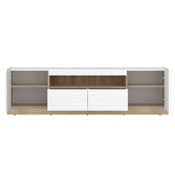 TV komoda CALIMA dub cremona/alpská bílá 1