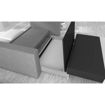 Pohovka CALLIOPE světle šedá/tmavě šedá 3