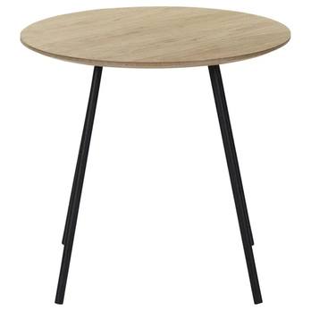 Přístavný stolek CANNETO dub/černá, ⌀ 48 cm 1