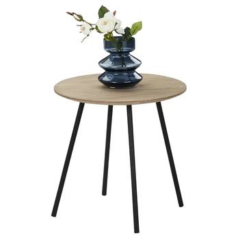 Přístavný stolek CANNETO dub/černá, ⌀ 40 cm 1