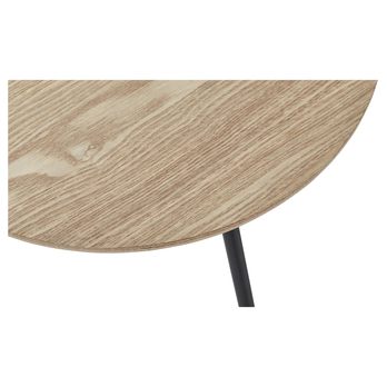 Přístavný stolek CANNETO dub/černá, ⌀ 40 cm 2