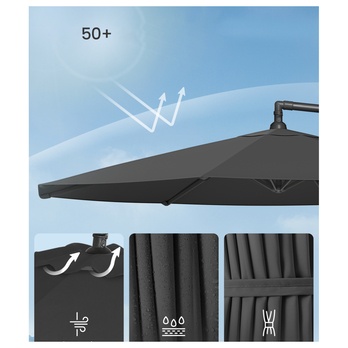 Slunečník CANTILE 2 šedá 5