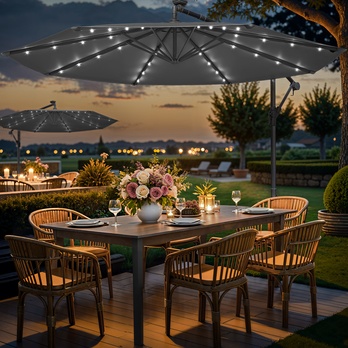 Slunečník CANTILE šedá 1