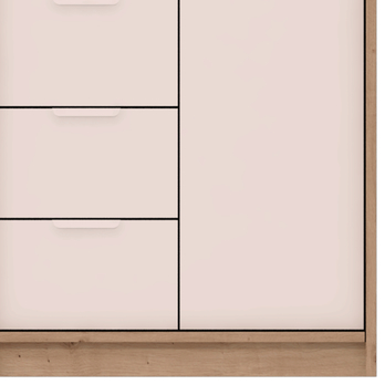 Komoda CANYON CN5 dub artisan/bílá 2