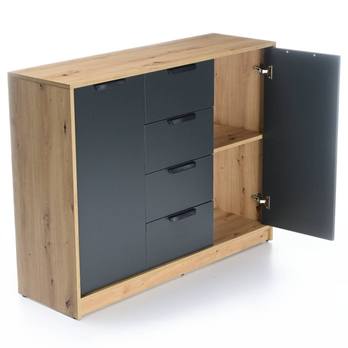 Komoda CANYON CN6 dub artisan/antracit 2