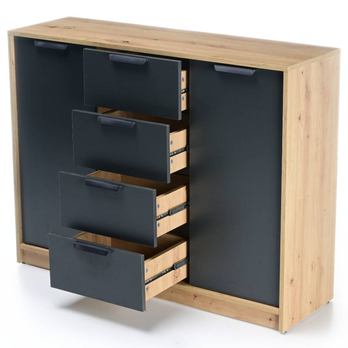 Komoda CANYON CN6 dub artisan/antracit 3