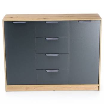 Komoda CANYON CN6 dub artisan/antracit 4