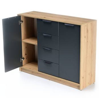 Komoda CANYON CN6 dub artisan/antracit 1