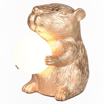 Stolní lampa CAPI zlatá 2