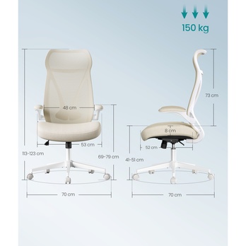 Kancelářská židle CAPPU krémová 3