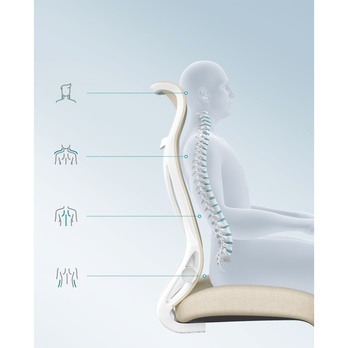 Kancelářská židle CAPPU krémová 5