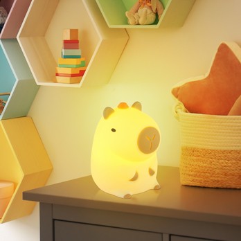 Stolní lampa CAPYBARA hnědá 1