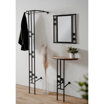 Předsíňová sestava CARBY dub artisan/černá 1