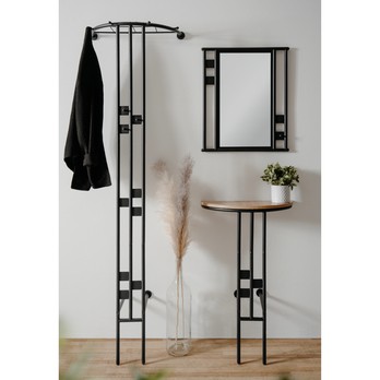 Předsíňová sestava CARBY dub artisan/černá 3