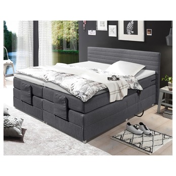 Postel boxspring CARMEN 1 ocelově šedá, 180x200 cm 1