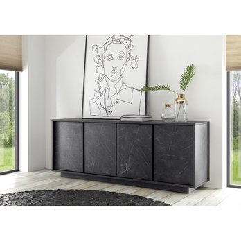 Komoda CARRARA 3 černý mramor 1