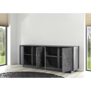Komoda CARRARA 3 černý mramor 2
