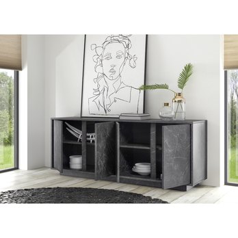 Komoda CARRARA 3 černý mramor 3