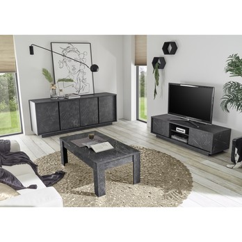 Komoda CARRARA 3 černý mramor 4
