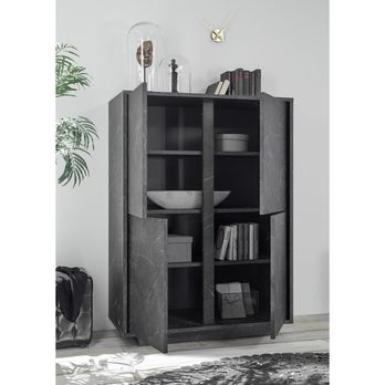 Komoda CARRARA 5 černý mramor 3