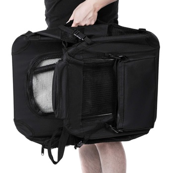 Taška na zvířata CARRIER černá 4