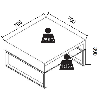 Konferenční stolek CARTER 1 dub 5