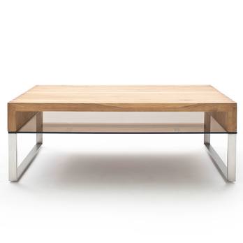 Konferenční stolek CARTER 2 dub/ocel/sklo 4