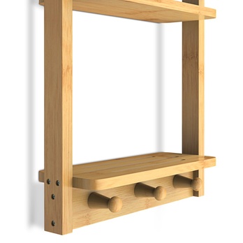 Nástěnný regál CASA 2 bambus 6