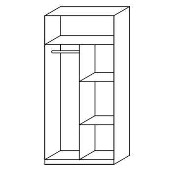 Šatní skříň CASE 3731 bílá 2