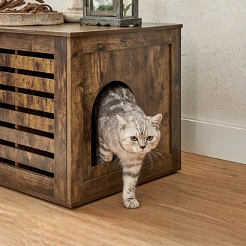 Skříňka na kočičí toaletu CAT 2 rustikální hnědá 2