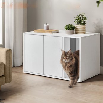 Skříňka na kočičí toaletu CAT 3 bílá 1