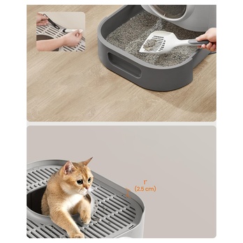 Kočičí toaleta CAT tmavě šedá 2