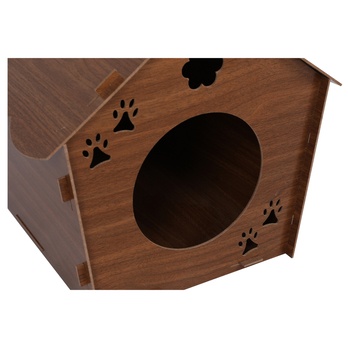 Domek pro kočky CATHOME hnědá 3