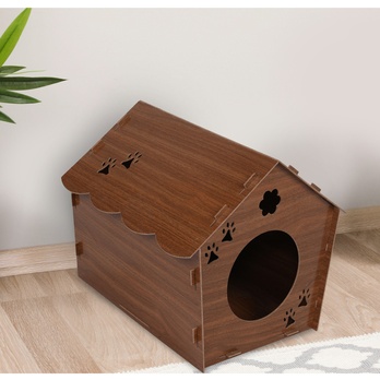 Domek pro kočky CATHOME hnědá 1