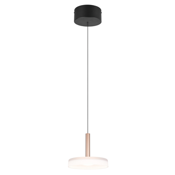 Závěsné LED svítidlo CELESTE černá/kávová, šířka 22 cm 1