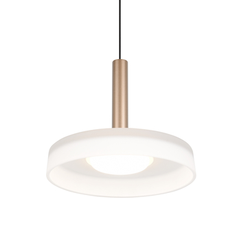 Závěsné LED svítidlo CELESTE černá/kávová, šířka 22 cm 2