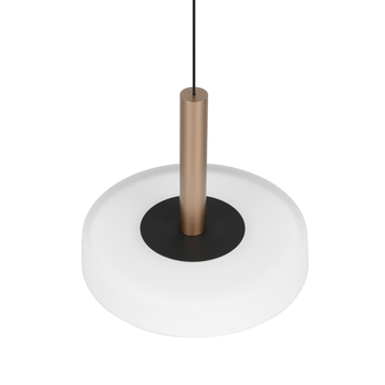 Závěsné LED svítidlo CELESTE černá/kávová, šířka 22 cm 4
