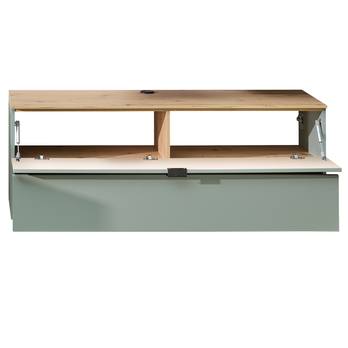 TV stolek CELINA rákosově zelená/dub artisan 2