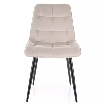 Jídelní židle CHAC světle béžová/černá 2