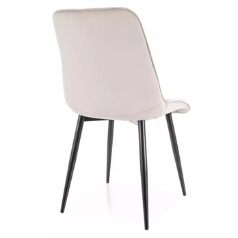 Jídelní židle CHAC světle béžová/černá 3