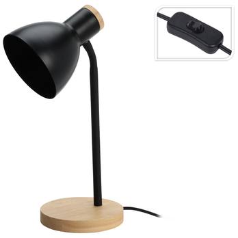 Stolní lampa CHANEL černá/přírodní 1