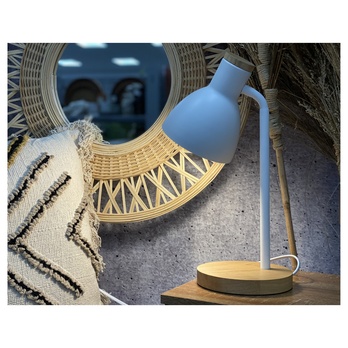 Stolní lampa CHANEL bílá/přírodní 2