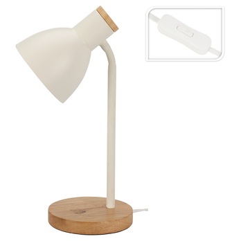 Stolní lampa CHANEL bílá/přírodní 3