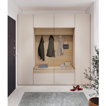 Policová skříň CHARLIE 2 písková 14