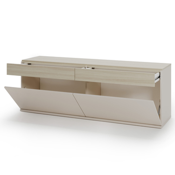 TV komoda  CHARLIE písková/dub barista 2
