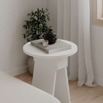 Přístavný stolek CHEN bílá 4