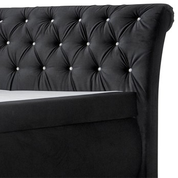 Postel boxspring CHERYL černá, 180x200 cm 3